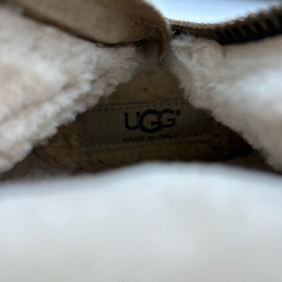 UGG Australia Sz 8 Women's Abree II Tall Boots Beige Sheepskin Suede - Picture 8 of 10